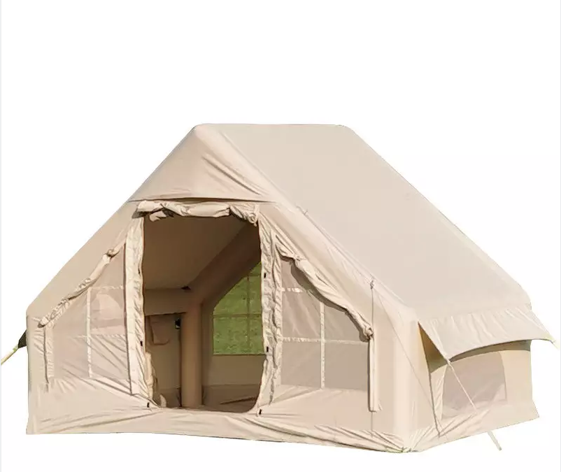 Multi Persons Air Pole Inflatable Glamping Tent Inflatable Camping Tent for tourism vacation camping