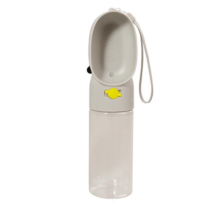 Double Color Dual Portable Sport Dog Bottle Bowl Pet Water Feeder