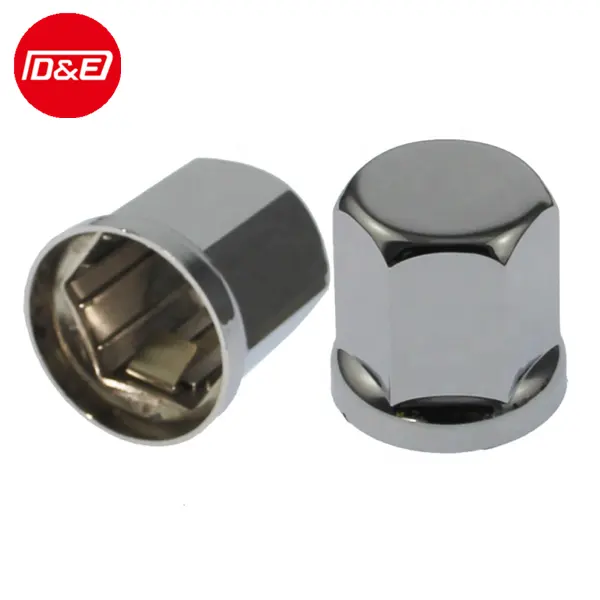 high quality Chromed plastic with insert ring wheel nut cover 57.5*25*25.5 size 33mm height 50mm for truck spare parts.