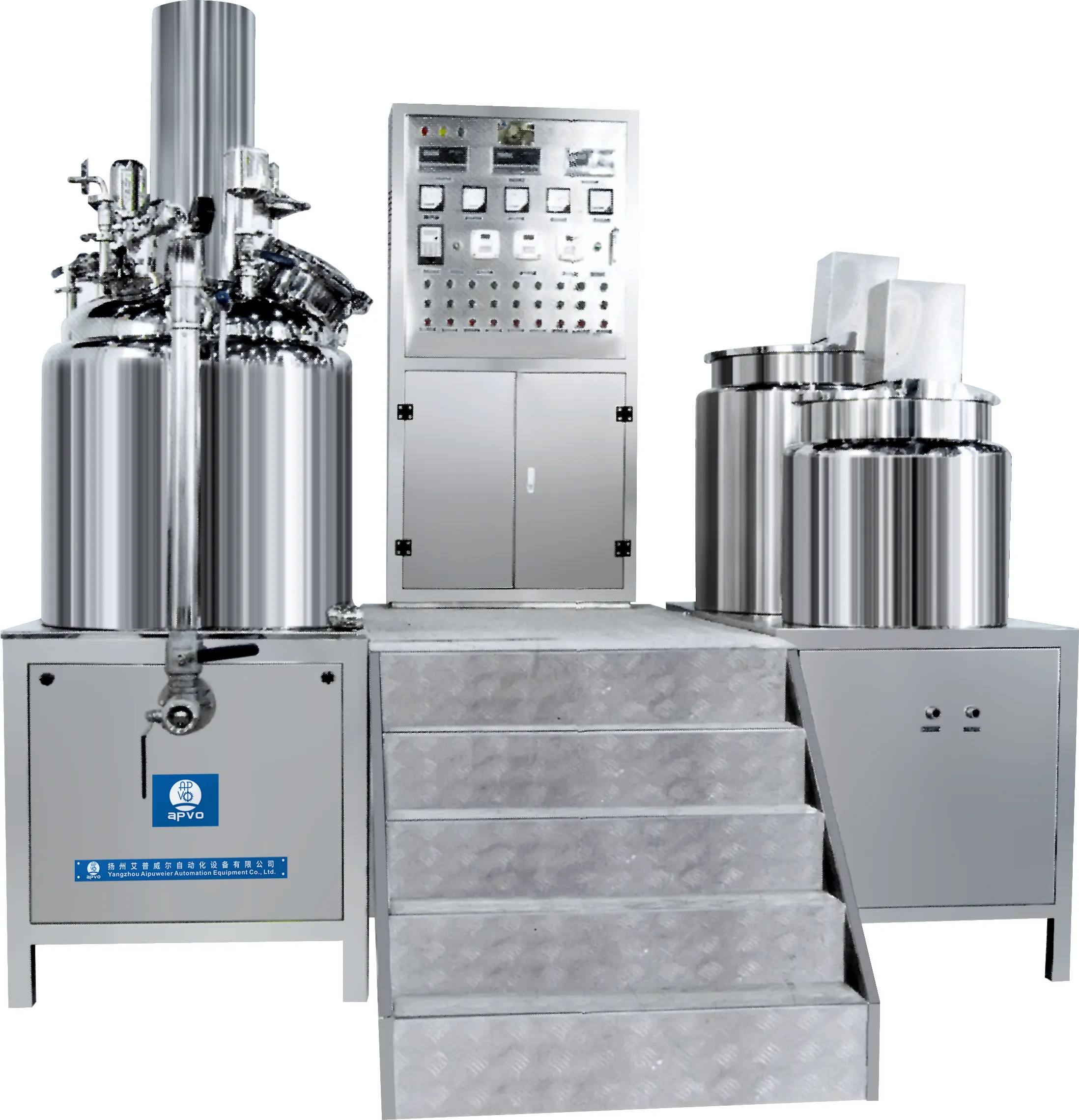 500L Automatic Cream and Paste Vacuum Emulsifying Mixer for Cosmetic Vacuum Homogenizing
