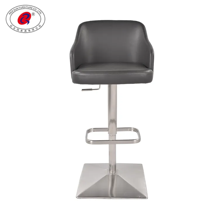 Factory Price Foshan Swivel Leather High Kitchen Bar Chair / Comfortable Bar Stool