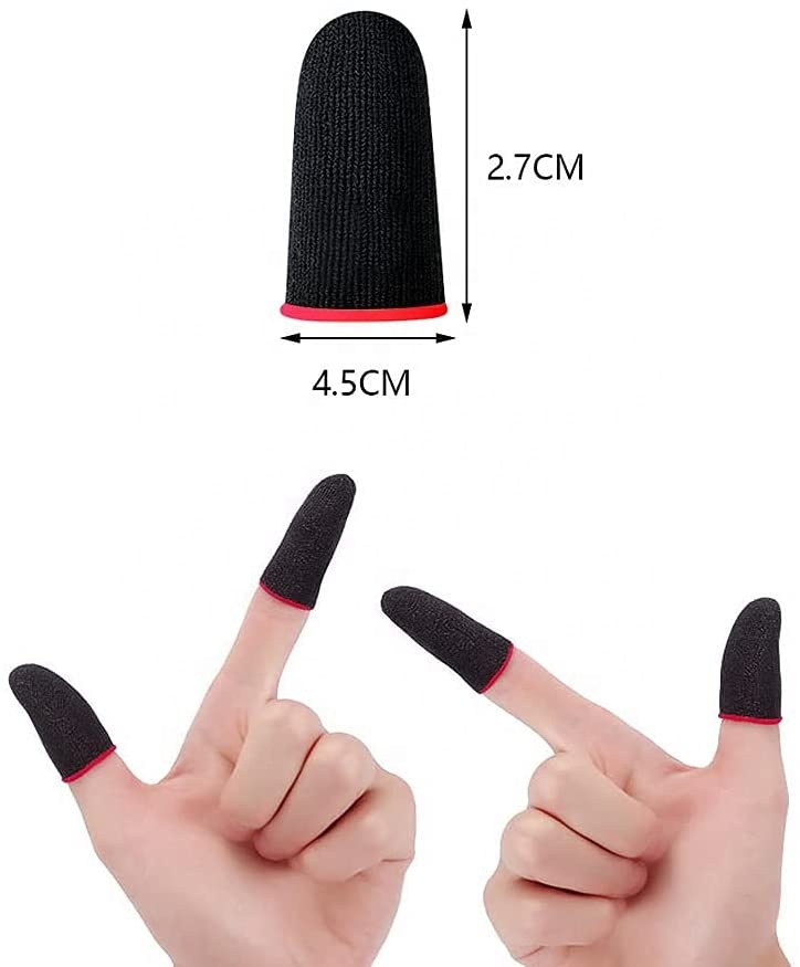 Finger Sleeves Thumb Sleeves Mobile Gaming Anti-Sweat Breathable Seamless Touchscreen Mobile Game Controller Finger Covers