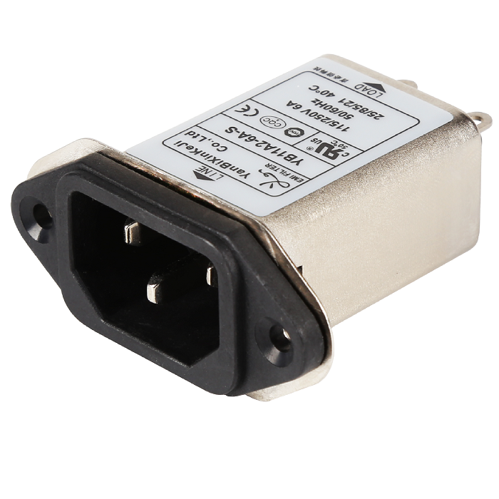 Низкая цена AC 220V 1A 3A 6A 10A IEC320 3 штыря серии петь фазы питания EMI шумовой фильтр