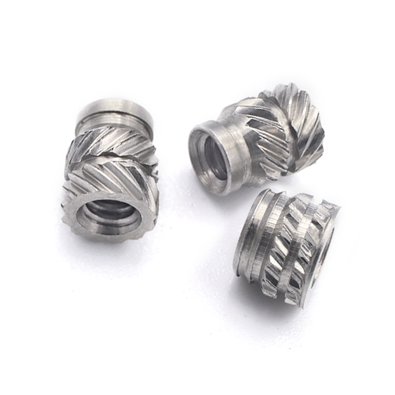 Stainless Steel knurled m 6 injection molded nut insert nut stainless m 4 hot melt nut