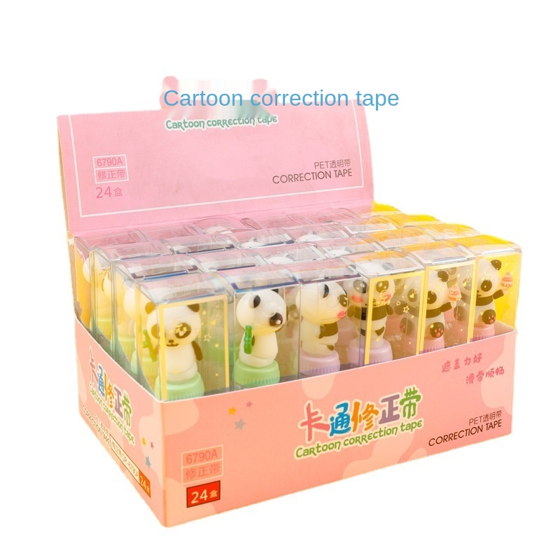 Students use Contracted and transparent Portable altered belt Lovely Correction tape