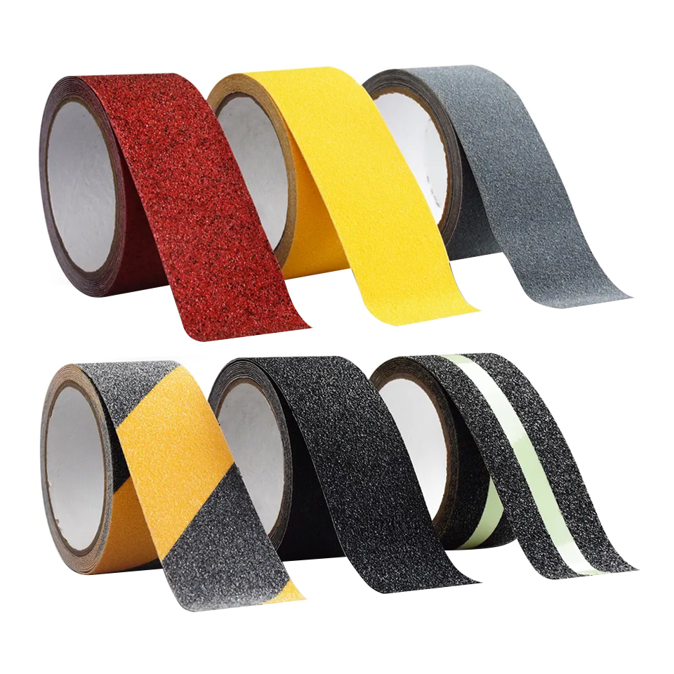 EONBON Durable 5 Inch Wide Anti-Slip Grip Tape for Indoor Use,Adhesive Non-Slip Floor Tape - Strong Hold on Wet/Dry Surf