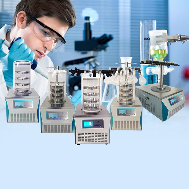 bacterial lyophilizer lyophilization machine vaccum freeze dryer food machine