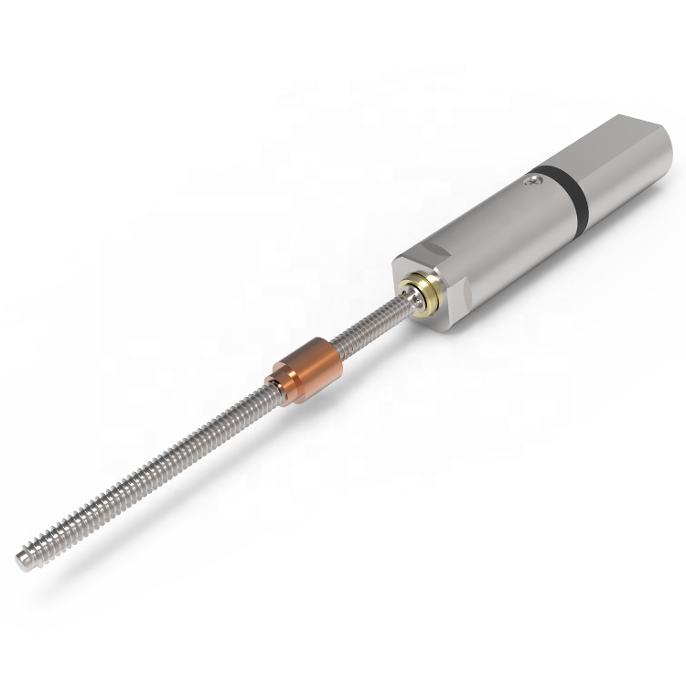 8 мм DC V/6V Mini без сердечника шаговый редуктор с длинным валом с винтовой резьбой