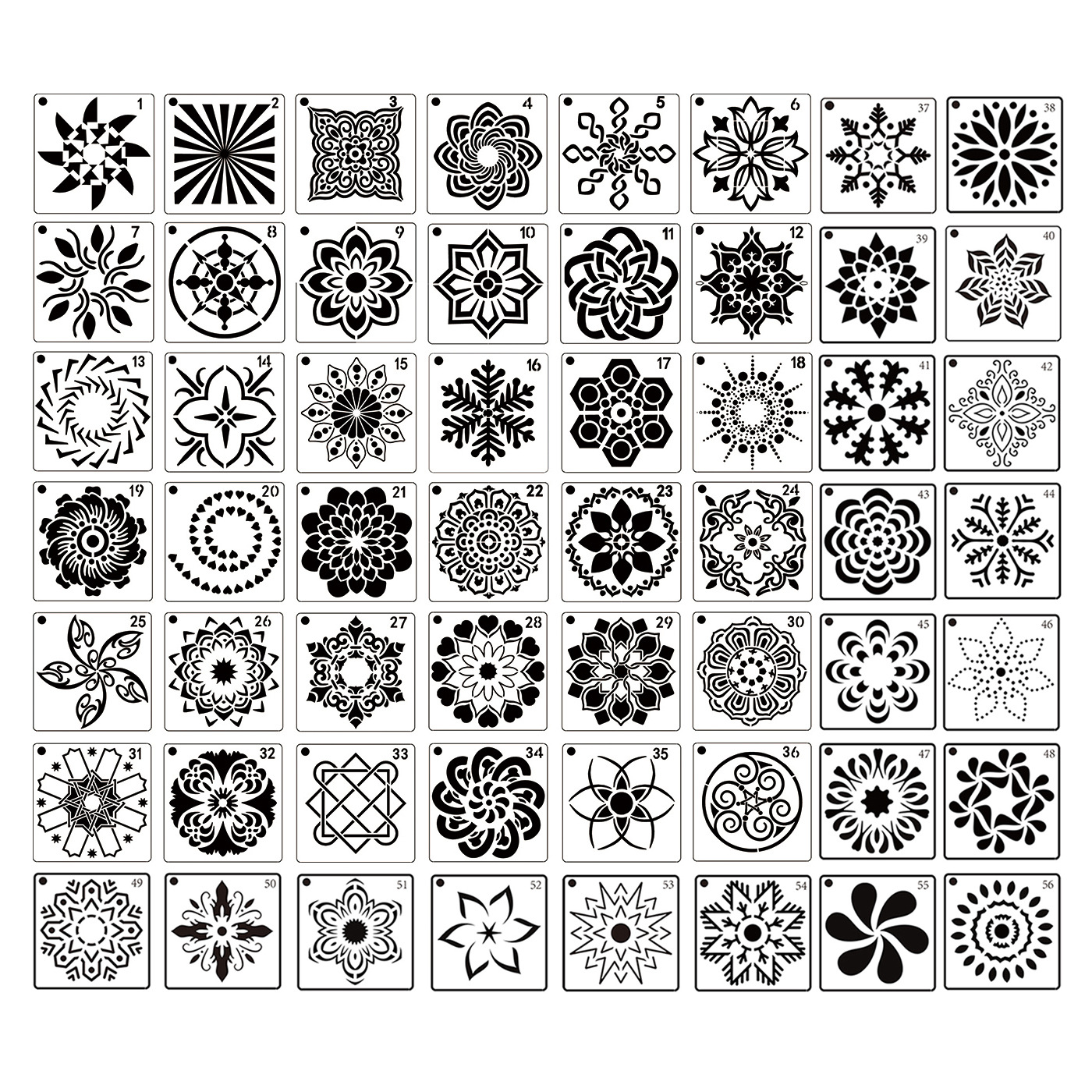 Wholesale Custom Size Plastic Drawing Stencil Set Stencils For Wall Painting