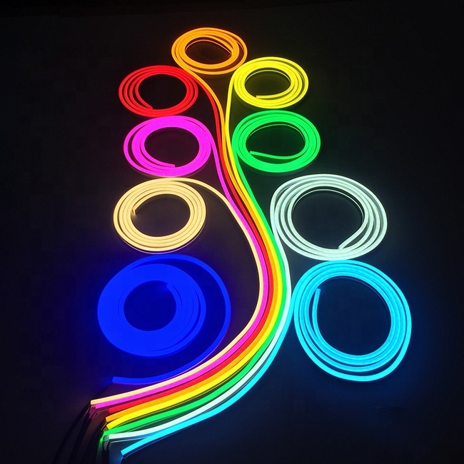 2021 new no glue sticking self stuck 1cm cut led neon flex rope for neon sign light