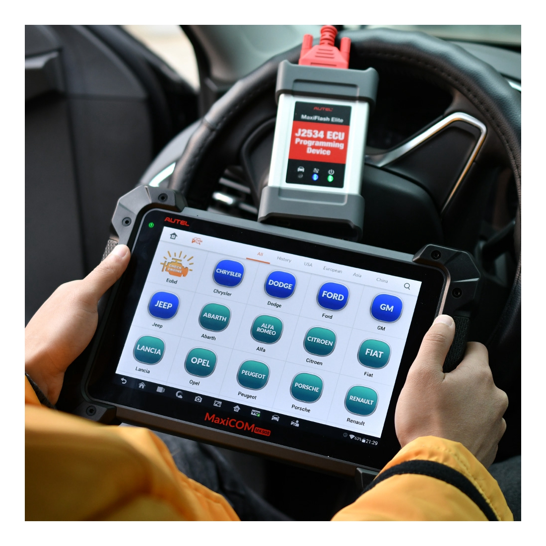 Autel Maxicom MK908P обновленный Maxisys Pro MS908P автомобильный диагностический инструмент ECU Программатор для BMW и BENZ