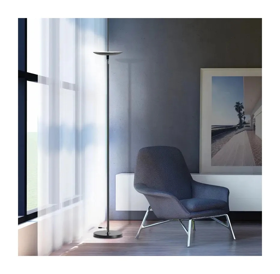 Lamp Modern Natural Ostrich Feather With Adjustable Gooseneck Led Spiral Floor Lamp