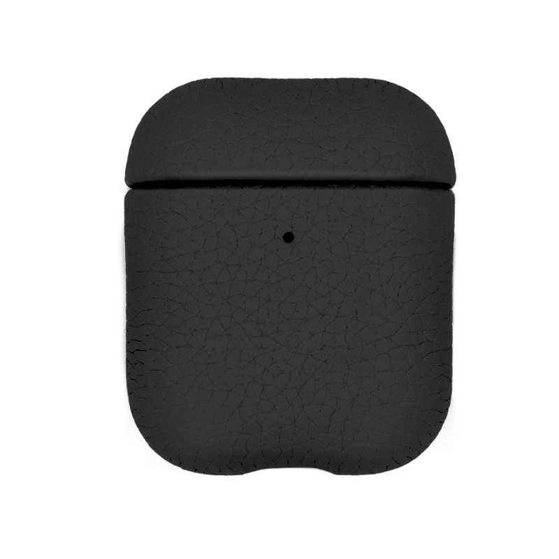 Кожаный роскошный защитный чехол Lychee для Airpods 1 2