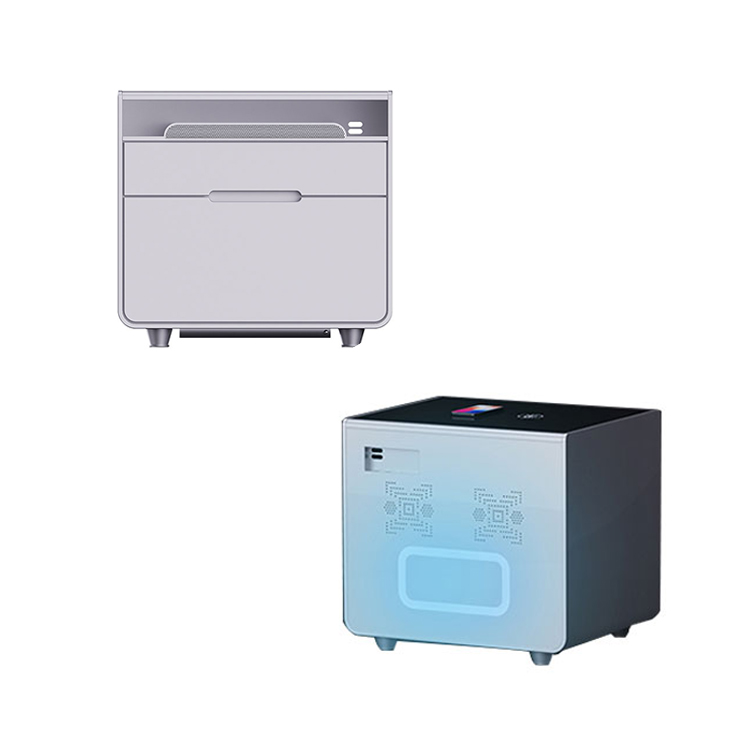 Popular Wireless Charging Smart Refrigerator Bedside Table With Drawer
