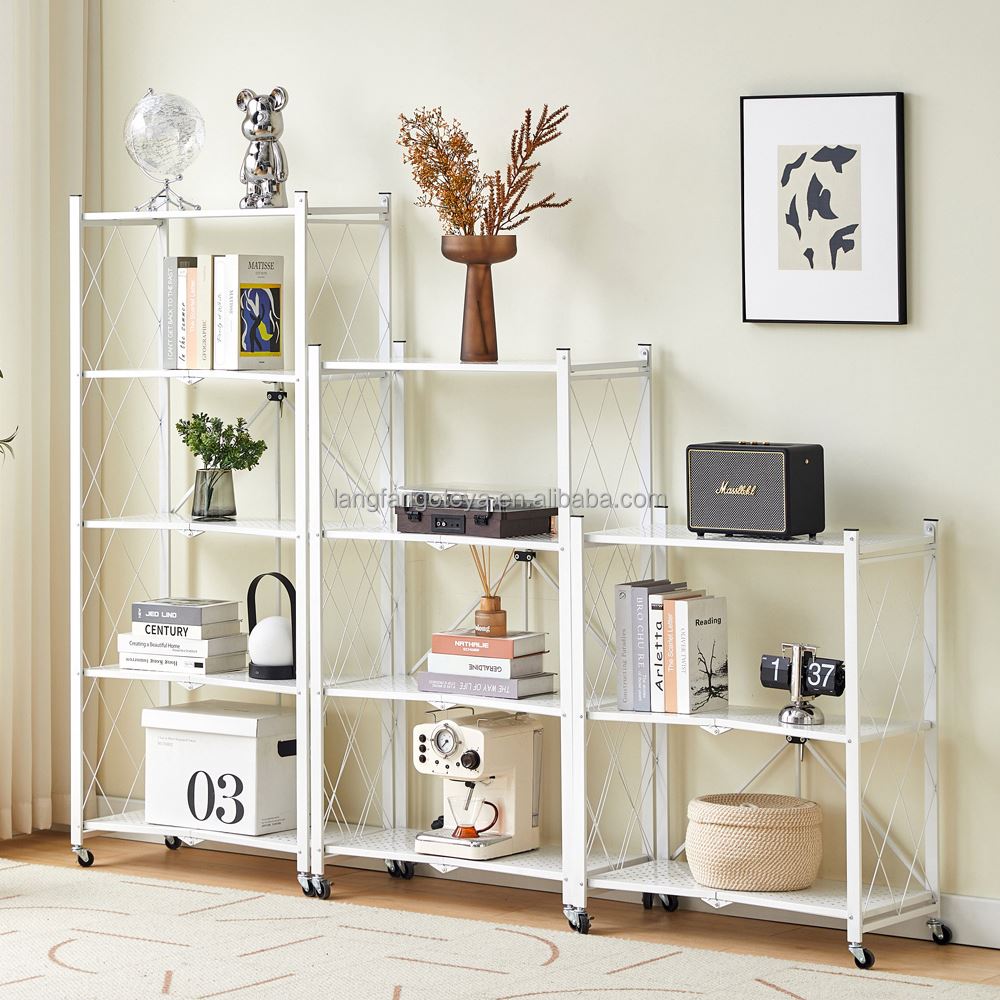 Cheap warehouse rack stainless steel storage shelf rack cabinet 5 layers living room storage shelf racks
