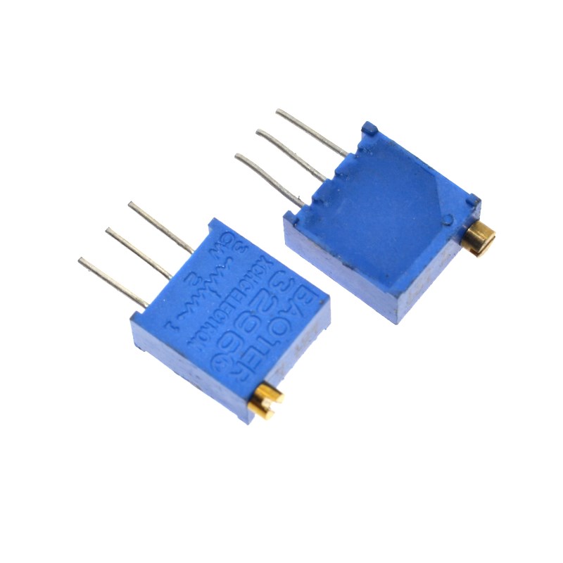 3296W 50 W 100 200 500 1K, 2K 5K 10K 20K 50K 100K 200K 500K 1 м ом Multiturn подстроечный потенциометр высокой мощности переменный резистор