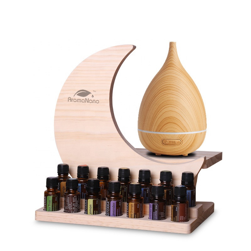 Подставка для аромадиффузора AromaNano New Moon, деревянная витрина для масла, подарок, полка для хранения лака для ногтей, эфирных масел