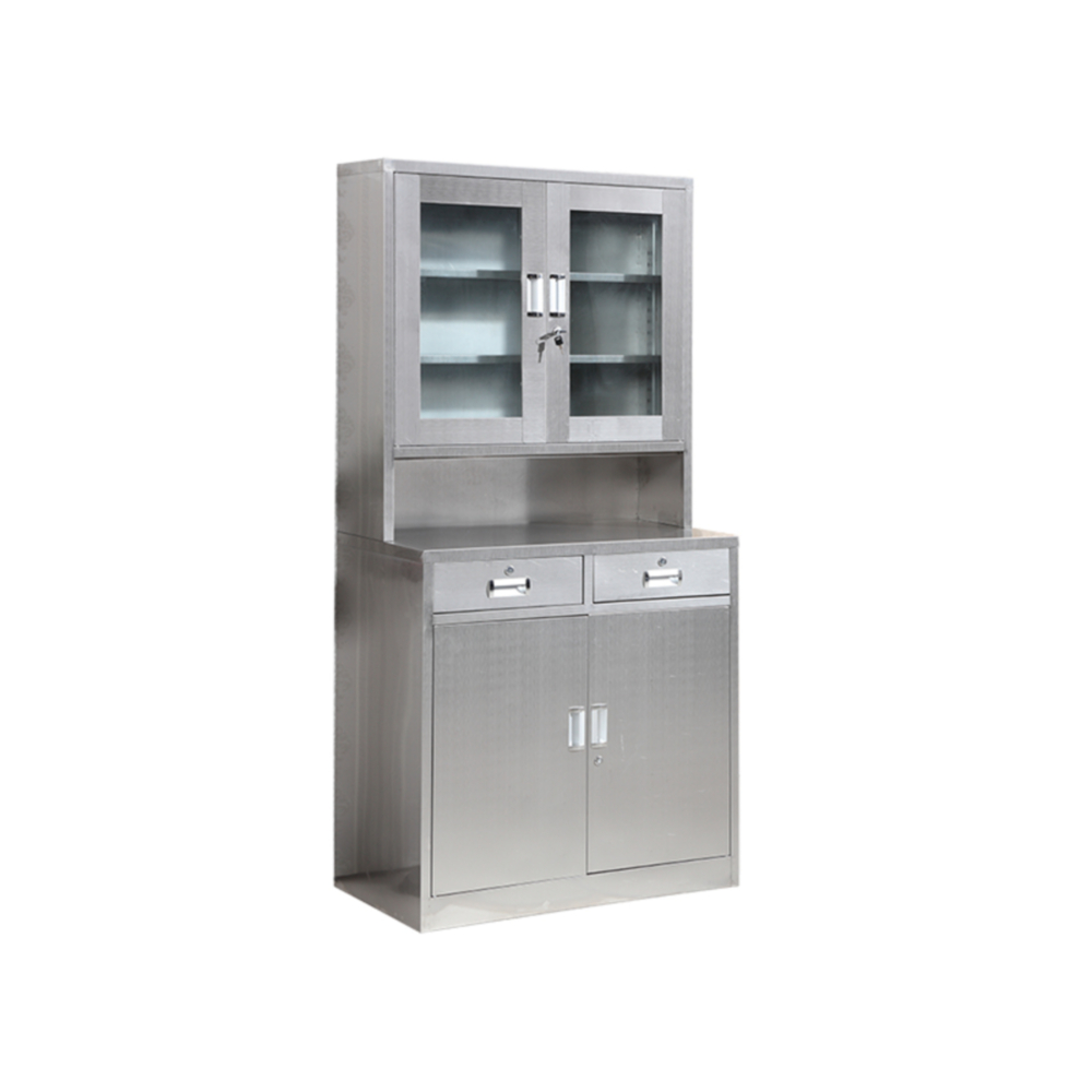 Stainless Pharmacy Medicine Storage Cabinet Hospital Cupboard With Drawer