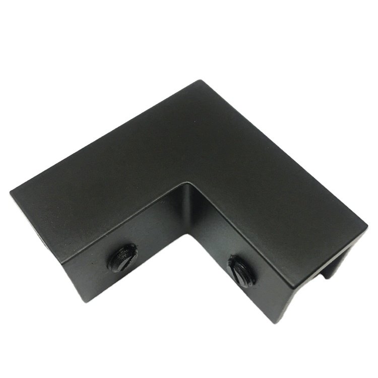 HLD-S1004-1Black душевой экран скольжение над стеклянным зажимом 90 градусов