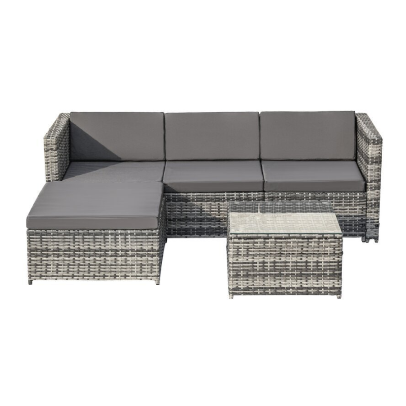 Patio Garden Furniture Outdoor Wicker Sectionals Rattan Sofa For Garden Hotel Rattan Sun Bed