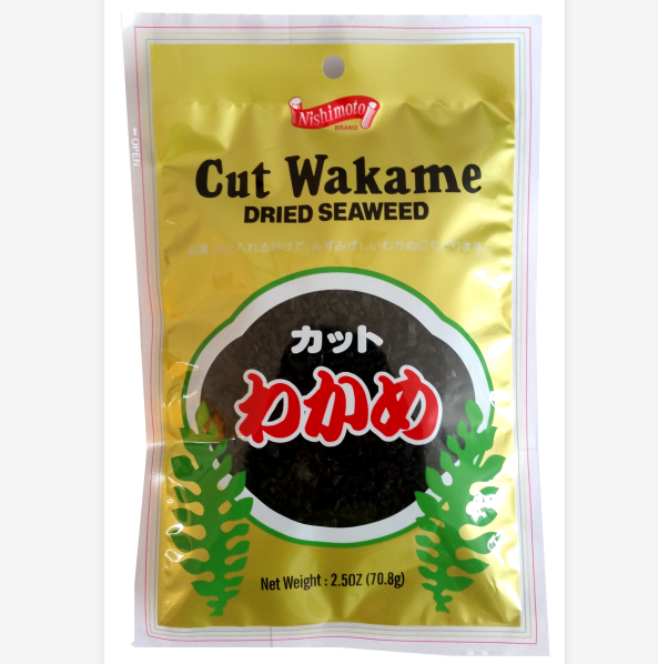 Японские жареные сушеные водоросли Wakame