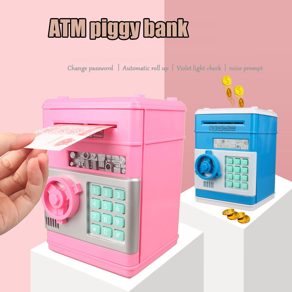 Автоматическая система денег прокатки пароль Сейф роспись ATM Копилка