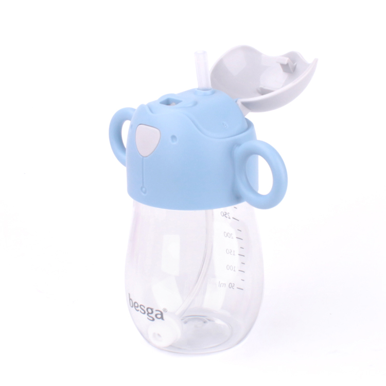 Wholesales 330ML baby water bottle 501 tritan BPA free with handle for feeding