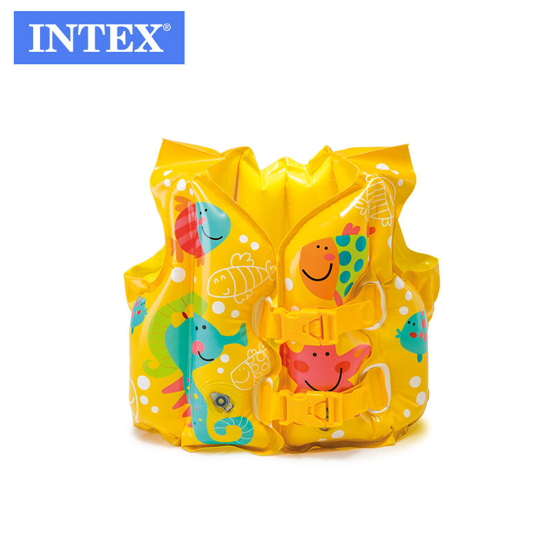 59661 жилет для плавания с тропическими друзьями intex, жилет для плавания с тропическими друзьями, детский спасательный жилет, жилеты для плавания для детей, плавательный бассейн