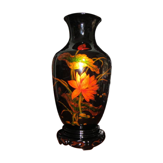 Table Decoration Engraving Technique Decorated Ceramic Porcelain Vase Hand Built Vase Ceramic Vase Carved Gift and Crafts