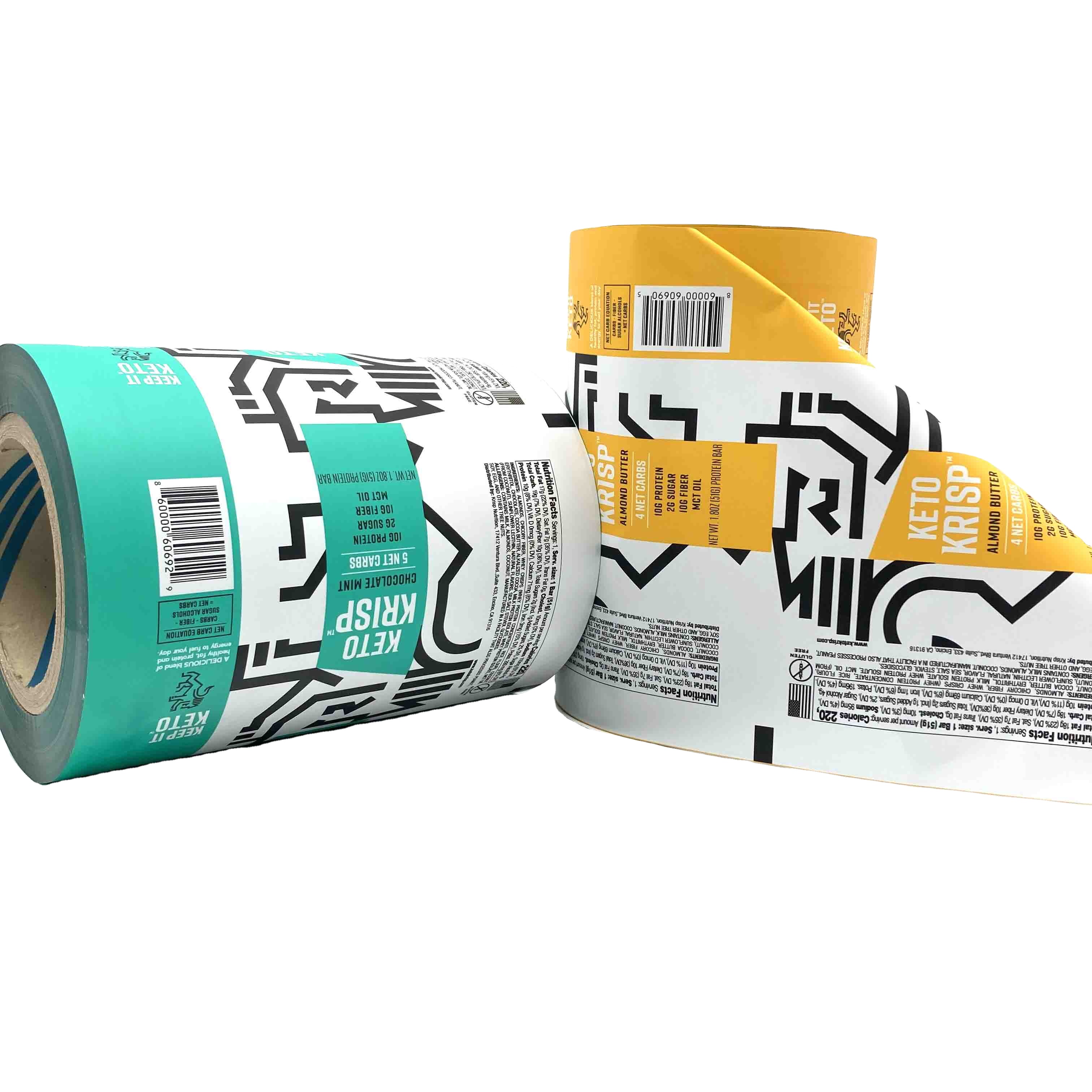 Aluminum Foil Plastic Roll Stock Cold Seal Film For Chocolate Bar Packaging