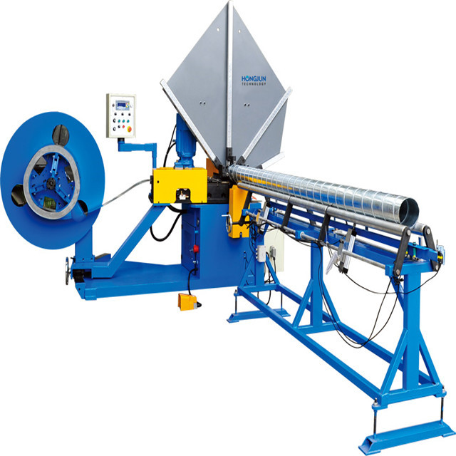 Spiral duct forming machine