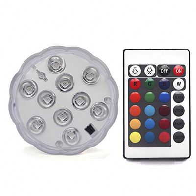 16 Million Colors 9W 12V RGB CCT LED Underwater Fountain Light 800LM Swimming Pool Pond Fish Tank Aquarium Lamp IP68 Waterproof