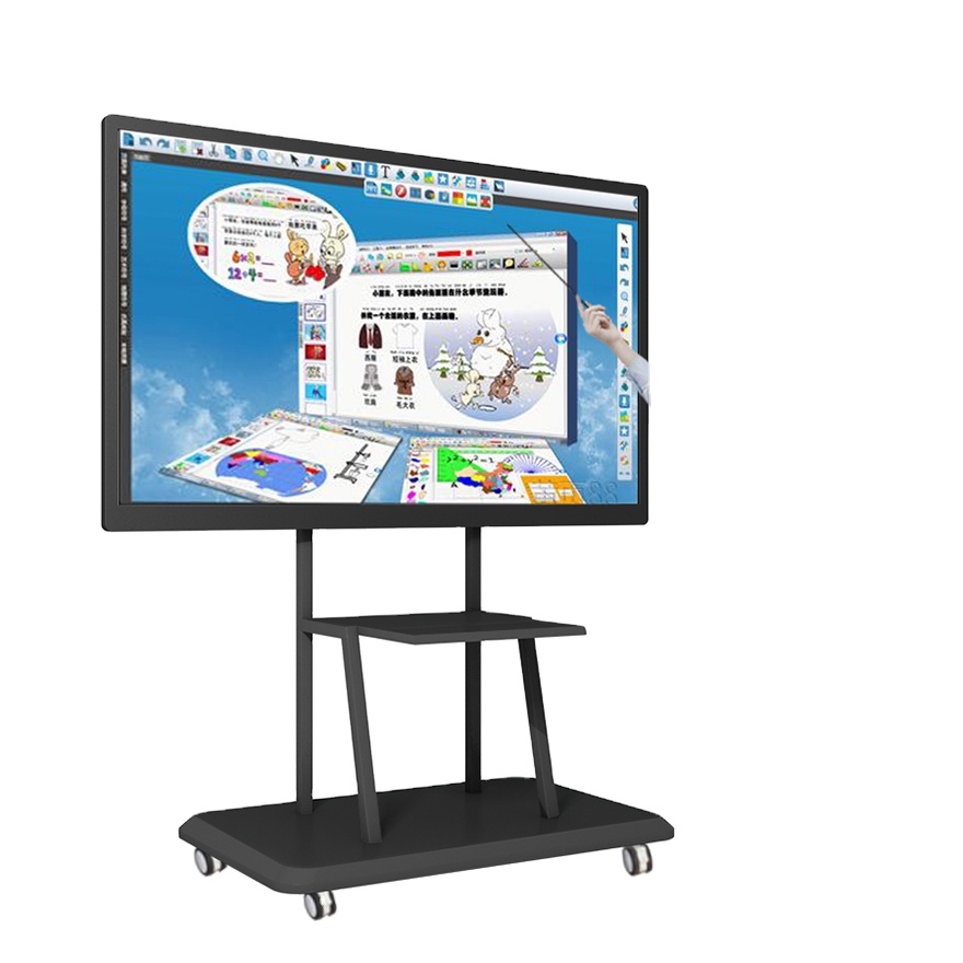 65 70 75 86 inch lcd screen all in one pc kiosk totem lcd display smart classroom TV interactive white board