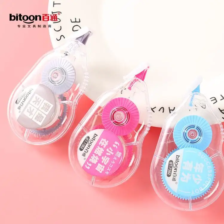 School Office Stationery Manufacturing Cheap Correction Tape With Comfortable Grip Students Child Correction Tape Set