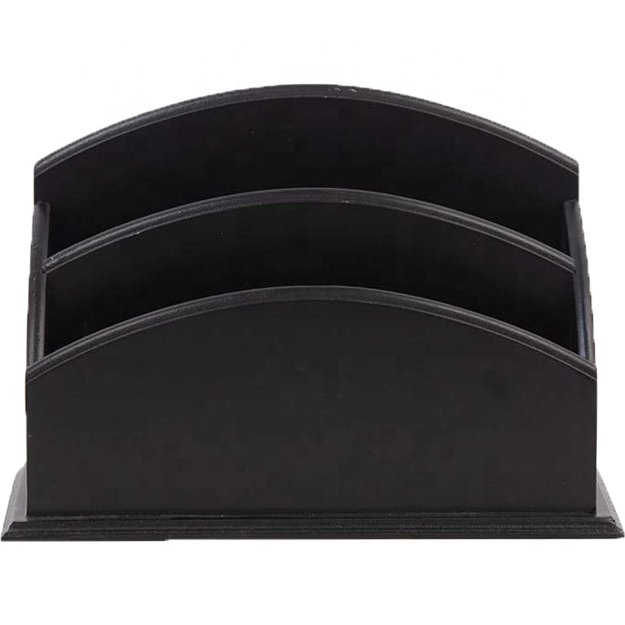 Black Wooden Magazine Holder