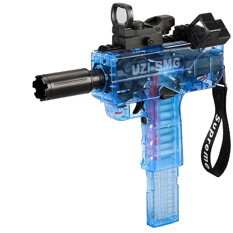 Лидер продаж на Amazon, электрический игрушечный пистолет UZI SMG с мягкими пулями