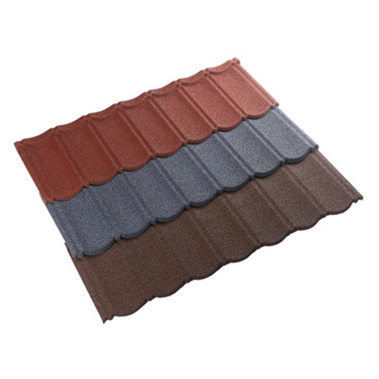 Wave Roof Tile Building Materials Galvanized Color Coated Stone Wave Roofing Tile Sheet For House