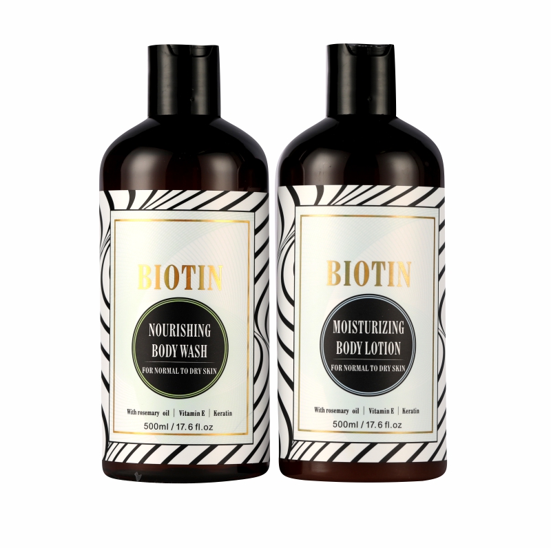 500ml Moisturizing Whitening Body Lotion With Biotin Vitamin E Rosemary And Other Plant Herbal Extracts For Body Skincare