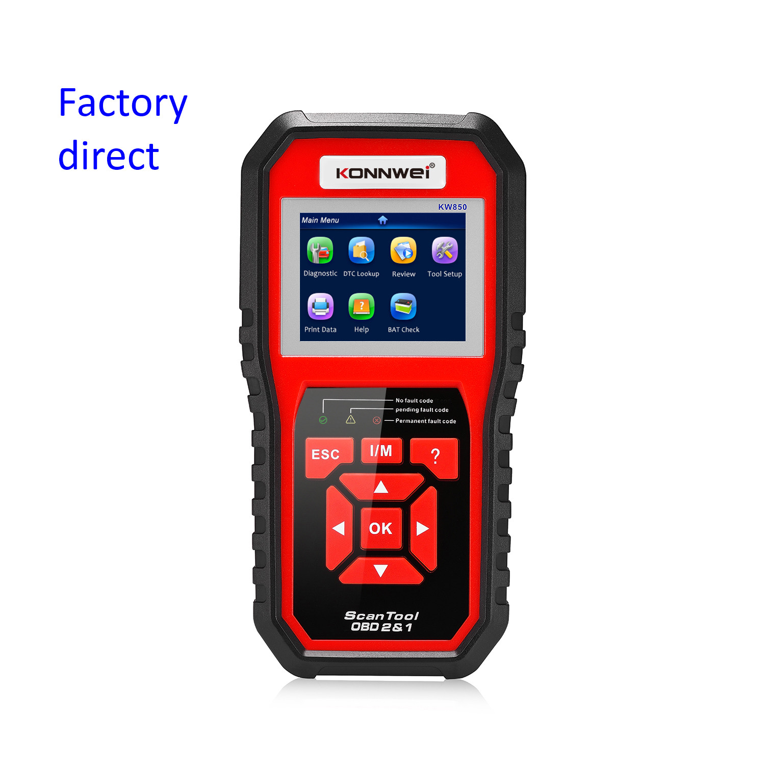 Считыватель кодов ошибок двигателя автомобиля KONNWEI KW850 OBD2 EOBD, автомобильный диагностический сканер, Автомобильные диагностические инструменты