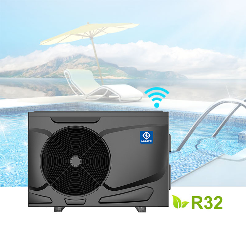 * Китайский Nulite Europe R32 R410a, небольшой Wi-Fi воздушный источник постоянного тока, инвертор, тепловой насос для бассейна, Воздушная вода, спа, нагреватель для бассейна, завод