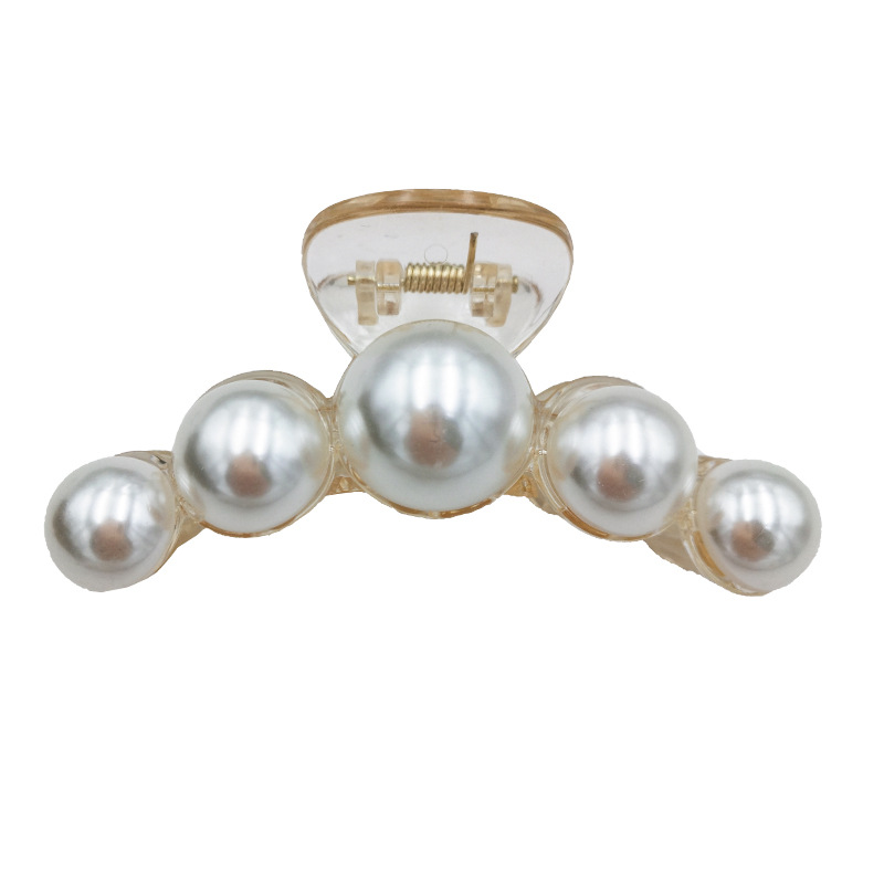 Handmade Pearls Hair Clips Pin for Women Fashion Geometric Flower Barrettes Headwear Hair accessories Claw Hair Clip