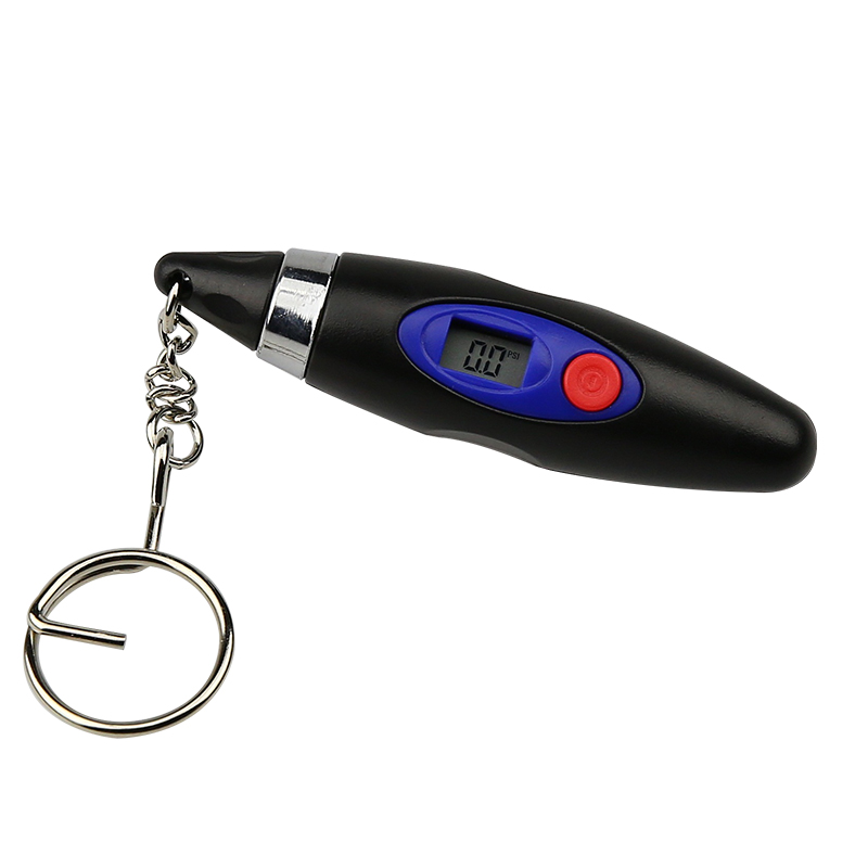 Key-chain Mini Digital LCD display Tire Pressure Gauge for Car Bike