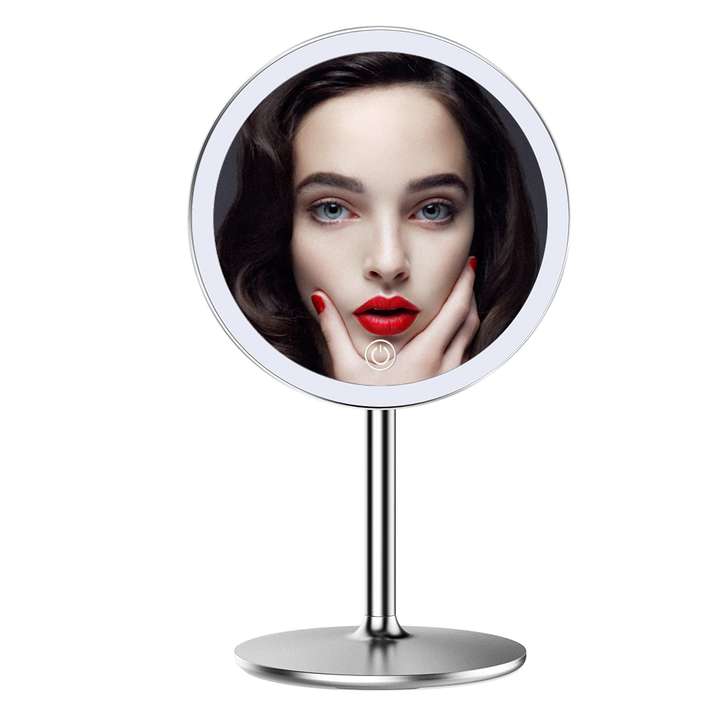 M3 на заказ Alunimum Body Led косметическое зеркало для макияжа настольный стол с сенсорным сенсором