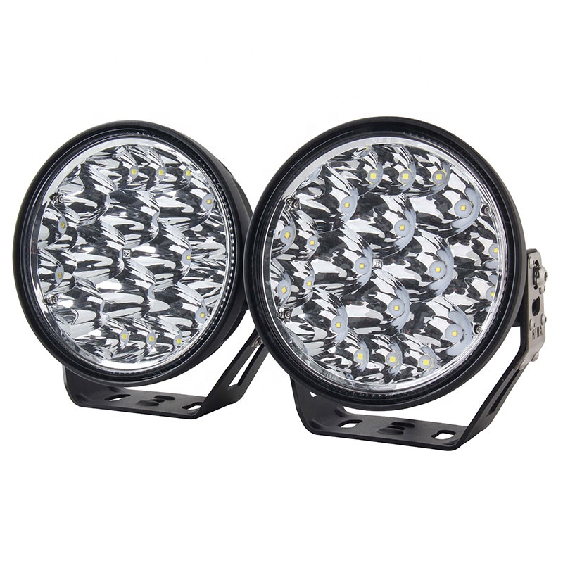 Auto lighting system 2021 new white 24volts round 7 inch 115w IP67 led fog/driving lights for tractor offroad