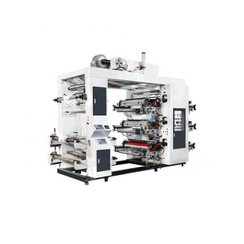 Manufacturers Non Woven Flexo Flexographic 4 Color Bag Printing Machine