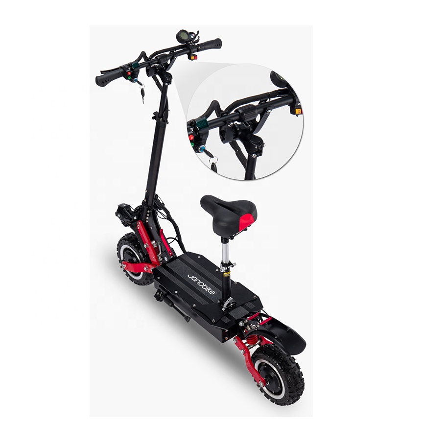Janobike T85 мопед 11 дюймов электрические скутеры для взрослых полных шин 60V2800W * 2 комплекта двухмоторный E скутер