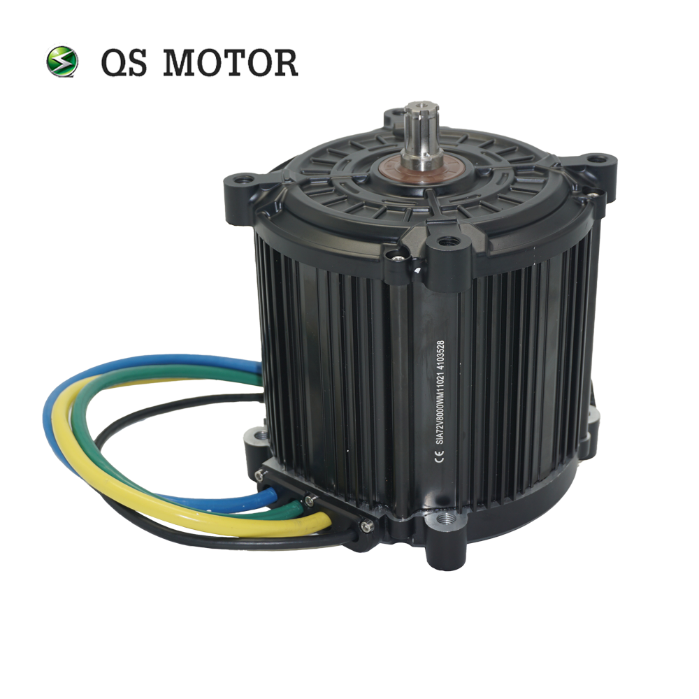 Новое поступление QSMOTOR QS180 90H 8000W 72V 120KPH Средний приводной двигатель для внедорожника диртбайка взрослый Электрический мотоцикл