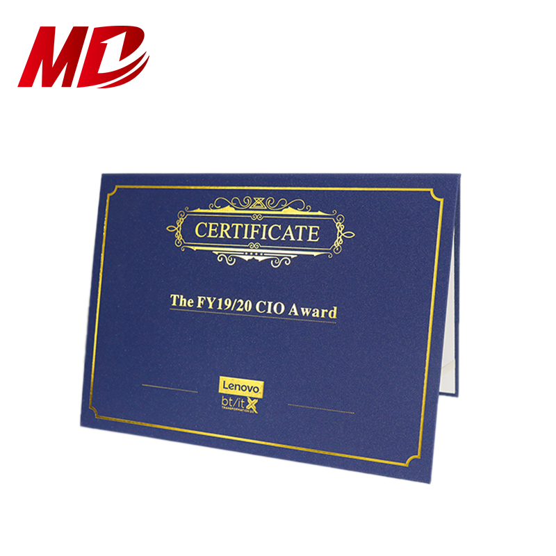 Royal Blue Paper Diploma Covers Certificate Holders 8.5"x11" with LOGO