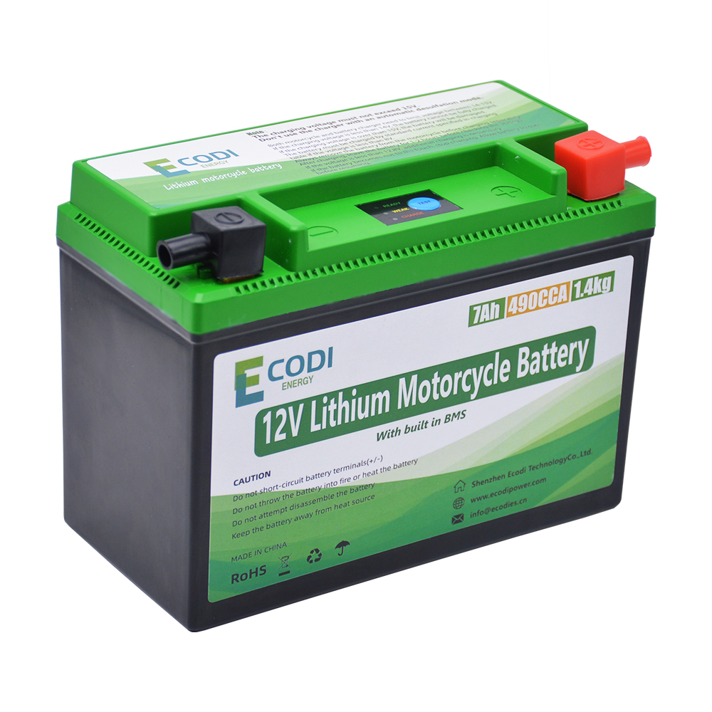ECODI China factory direct sale best price 12v starter motorcycle LIfePO4 starting motorcycle lithium battery for motor bike