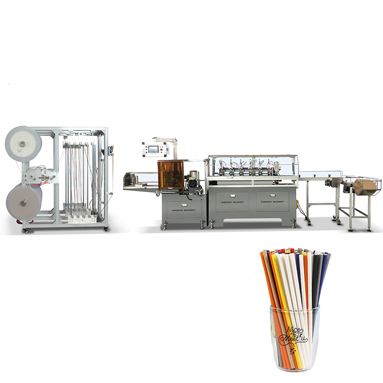 Flexible Environmental Milky tea Paper straw making machine